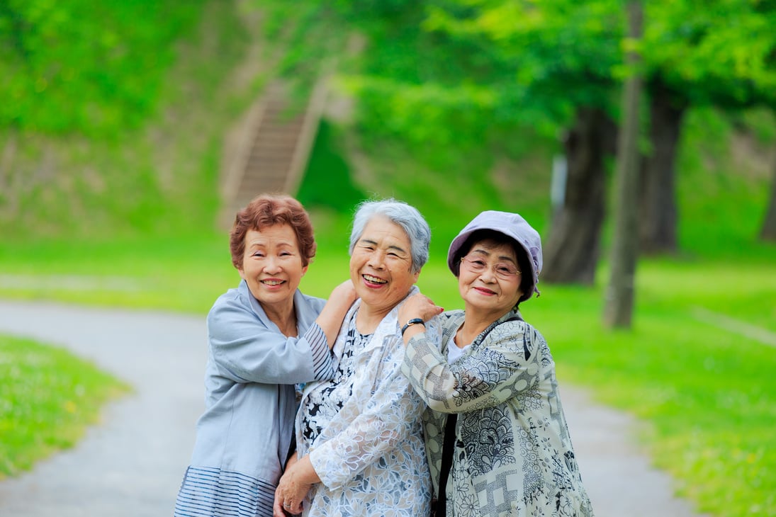 Japanese elderly women